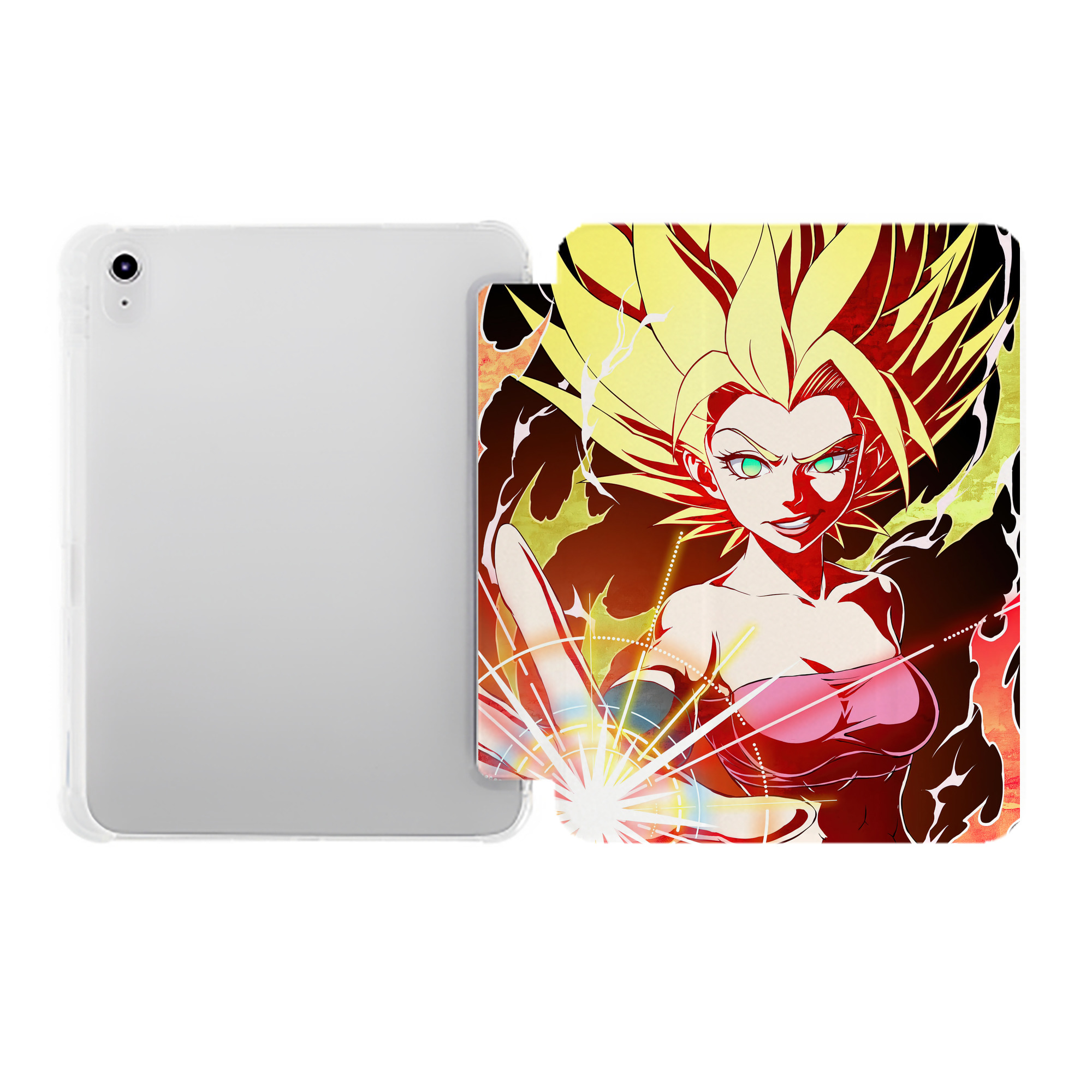 （画像用） ドラゴンボール DRAGON BALL IPad ケース ペン収納付き 三つ折りスタンド PUレザー×シリコン 対応機種9.5/10.5/10.9インチ